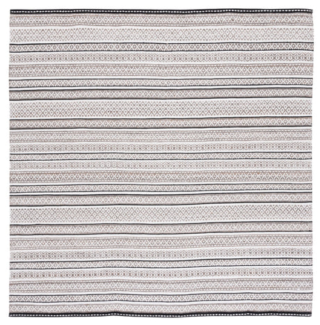 Safavieh Striped Kilim Stk101Z Black/Ivory Rug.