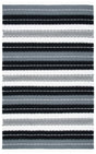 Safavieh Striped Kilim Stk103Z Black/Ivory Rug.