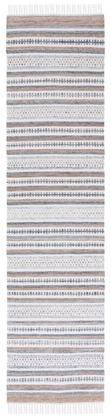 Safavieh Striped Kilim Stk106F Grey/Ivory Rug.