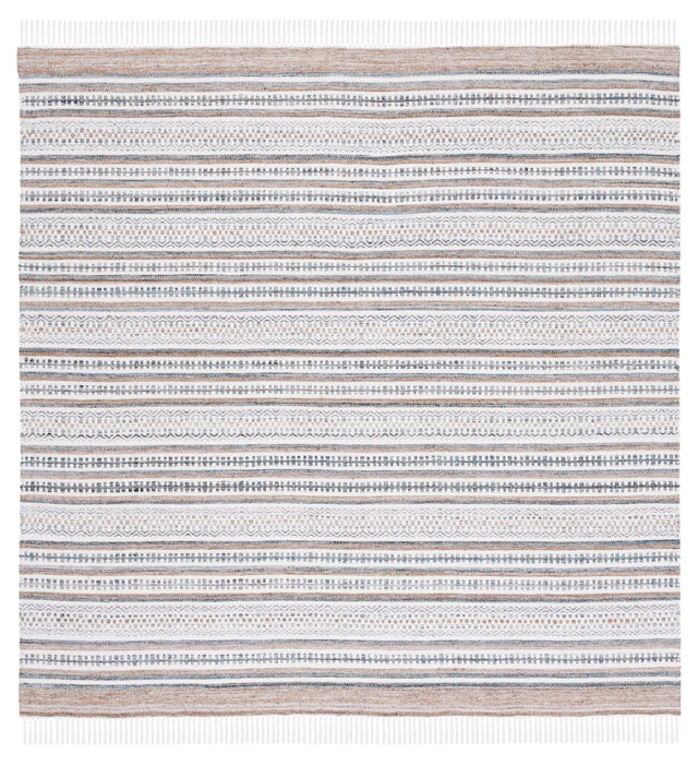Safavieh Striped Kilim Stk106F Grey/Ivory Rug.