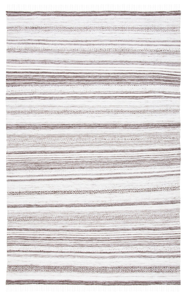 Safavieh Striped Kilim Stk108T Brown/Ivory Rug.