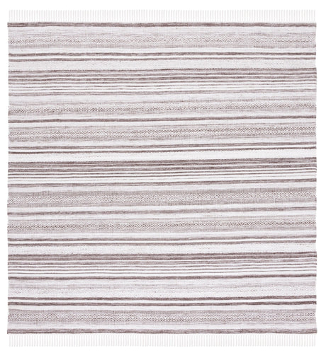 Safavieh Striped Kilim Stk108T Brown/Ivory Rug.