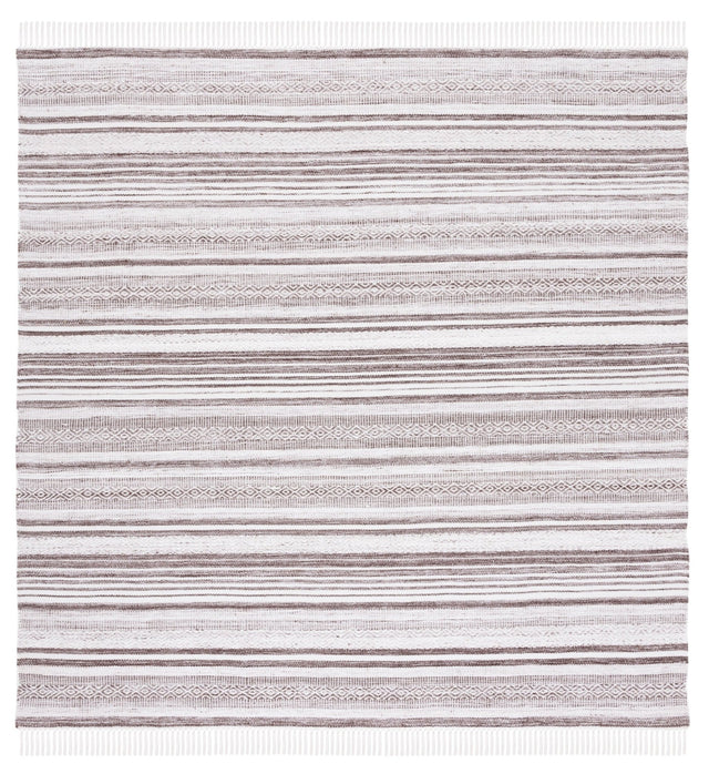 Safavieh Striped Kilim Stk108T Brown/Ivory Rug.