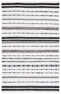 Safavieh Striped Kilim Stk201A Ivory/Black Rug.