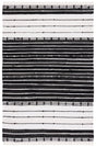 Safavieh Striped Kilim Stk202Z Black/Ivory Rug.