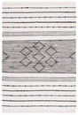 Safavieh Striped Kilim Stk203A Ivory/Black Rug.
