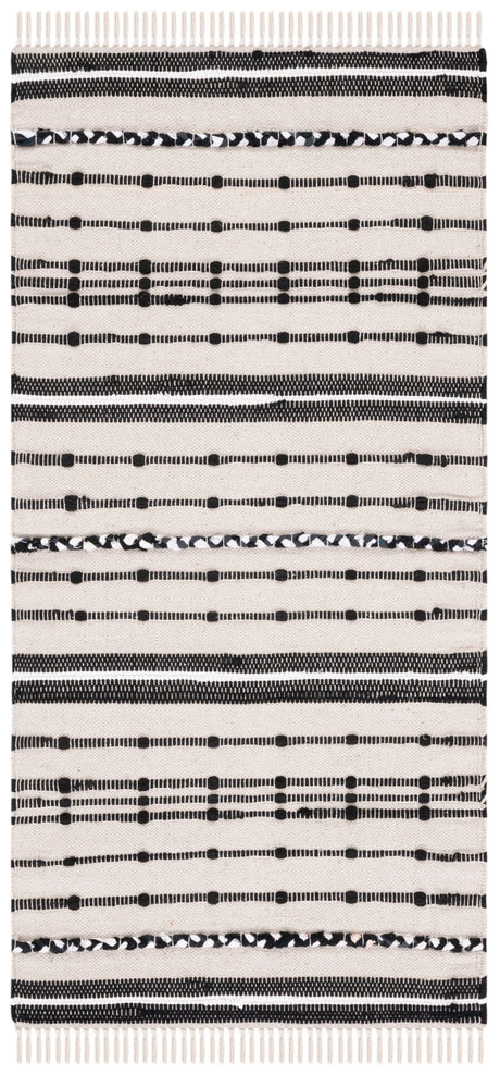 Safavieh Striped Kilim Stk206B Beige/Black Rug.