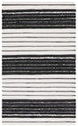 Safavieh Striped Kilim Stk207Z Black/Ivory Rug.