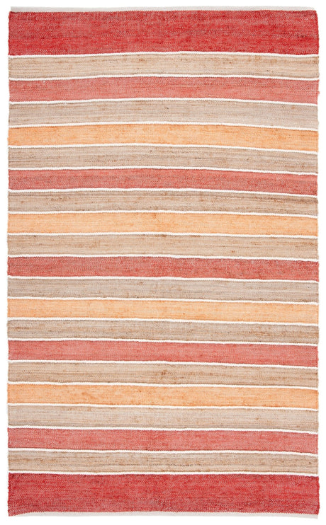 Safavieh Striped Kilim Stk316P Rust/Red Rug.