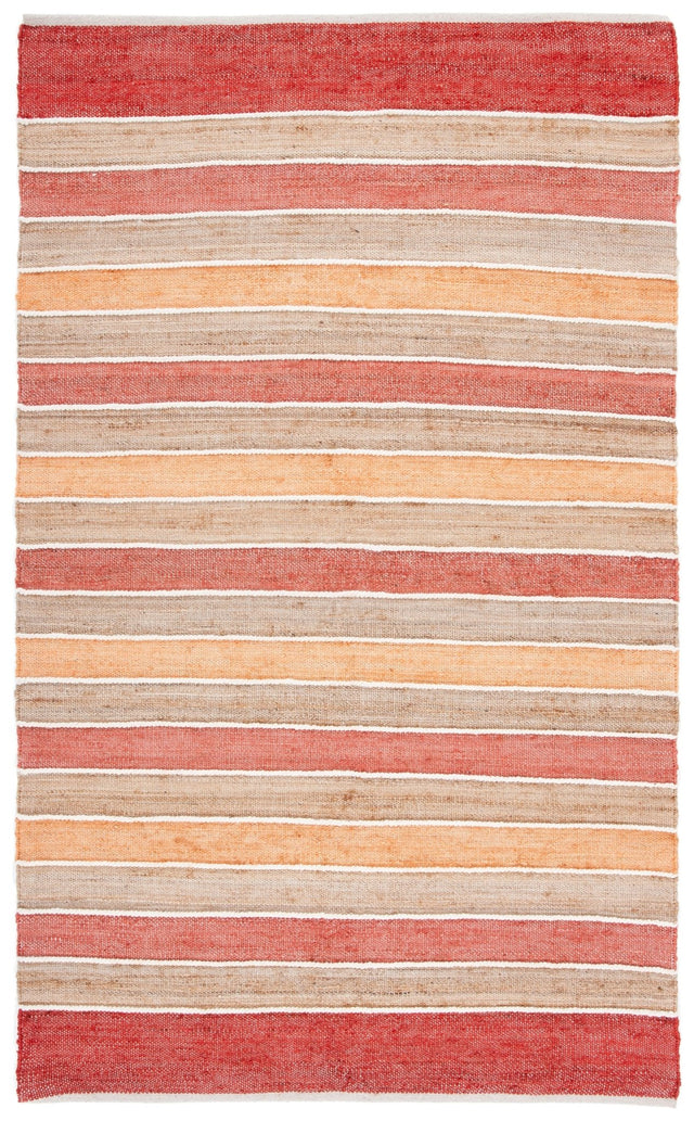 Safavieh Striped Kilim Stk316P Rust/Red Rug.