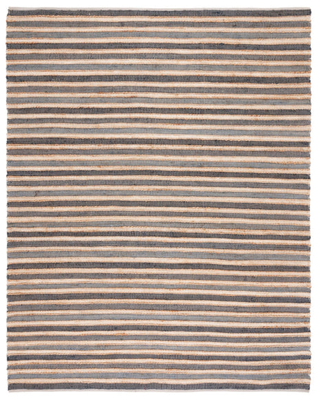 Safavieh Striped Kilim Stk318H Charcoal/Ivory Rug.