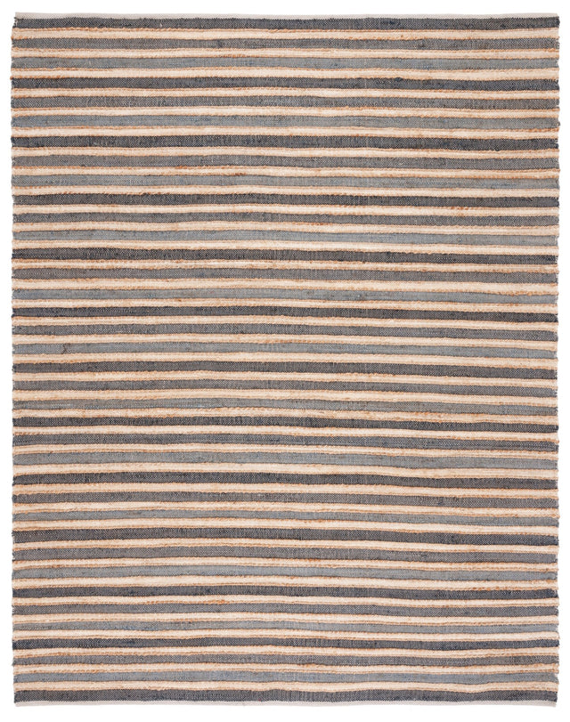 Safavieh Striped Kilim Stk318H Charcoal/Ivory Rug.