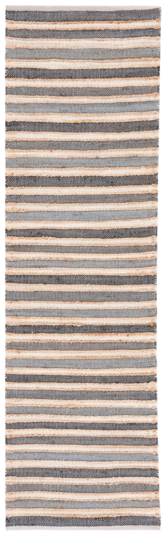 Safavieh Striped Kilim Stk318H Charcoal/Ivory Rug.