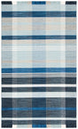 Safavieh Striped Kilim Stk703N Navy/Charcoal Rug.