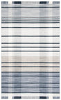 Safavieh Striped Kilim Stk704G Light Grey/Black Rug.