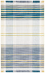 Safavieh Striped Kilim Stk706B Beige/Teal Rug.