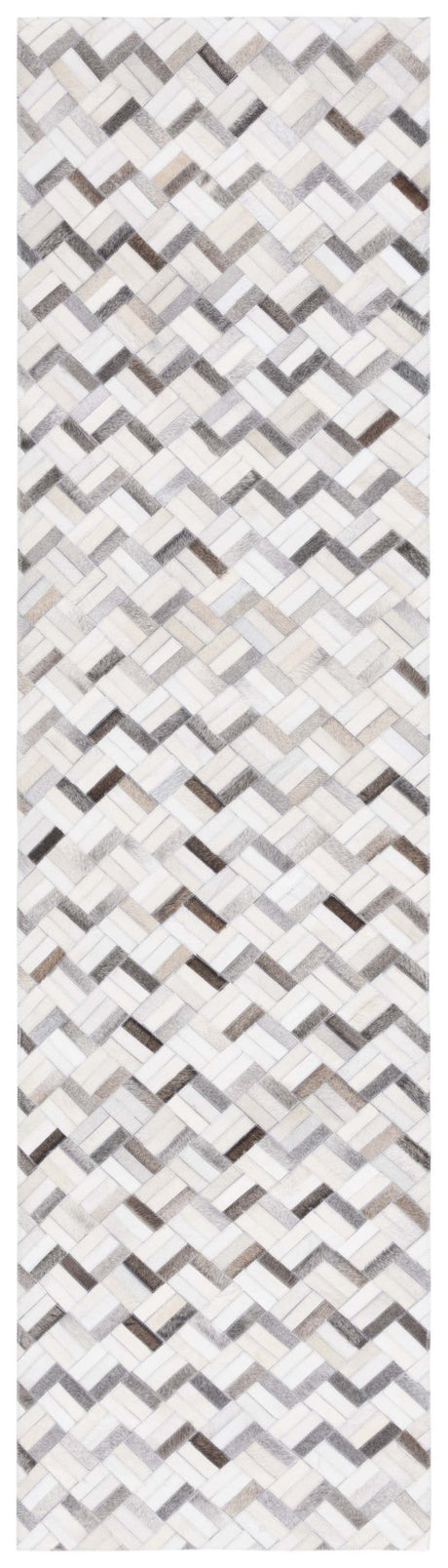 Safavieh Studio Leather Stl235G Black/Grey Rug.