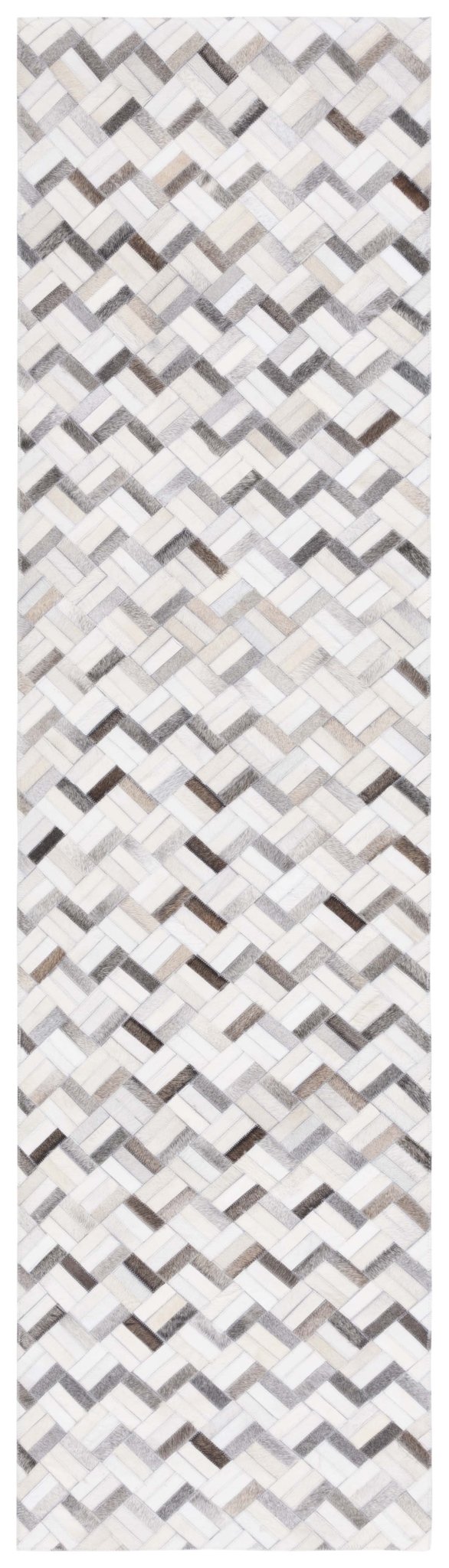 Safavieh Studio Leather Stl235G Black/Grey Rug.