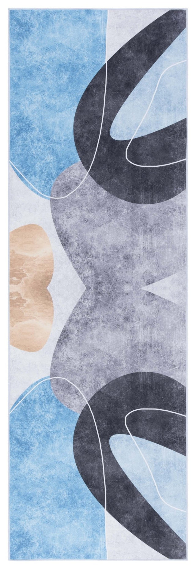 Safavieh Tacoma Tac837G Dark Grey/Turquoise Rug.