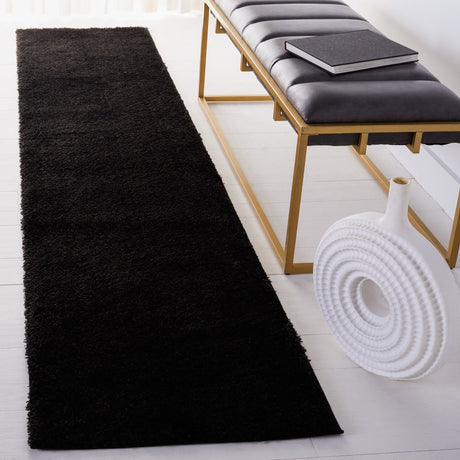 Safavieh Tahoe Shag Tho670Z Black Rug.