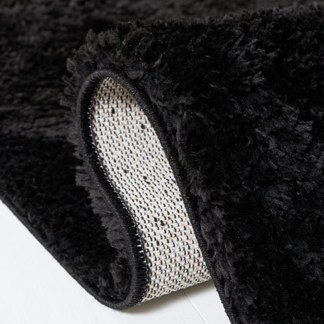 Safavieh Tahoe Shag Tho670Z Black Rug.
