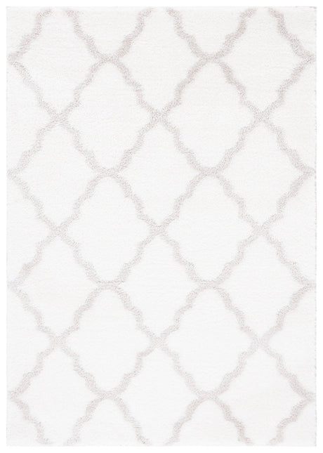 Safavieh Tahoe Shag Tho675A White/Silver Rug.