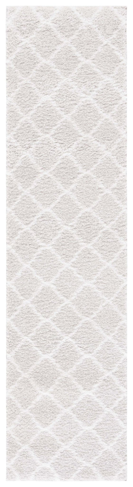 Safavieh Tahoe Shag Tho675G Silver/White Rug.