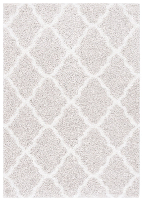 Safavieh Tahoe Shag Tho675G Silver/White Rug.
