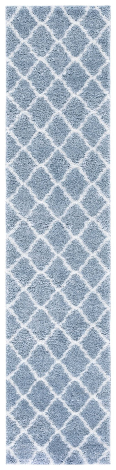 Safavieh Tahoe Shag Tho675M Blue/White Rug.