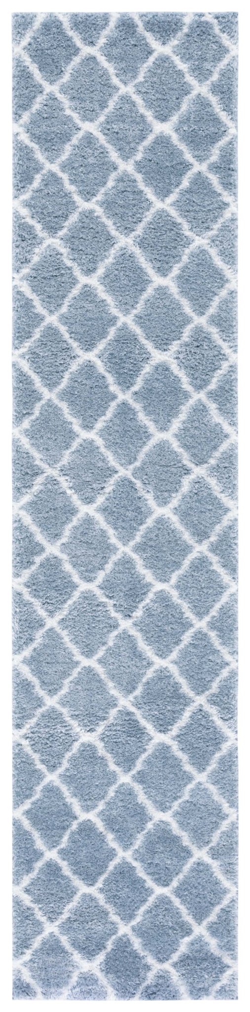 Safavieh Tahoe Shag Tho675M Blue/White Rug.
