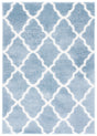 Safavieh Tahoe Shag Tho675M Blue/White Rug.