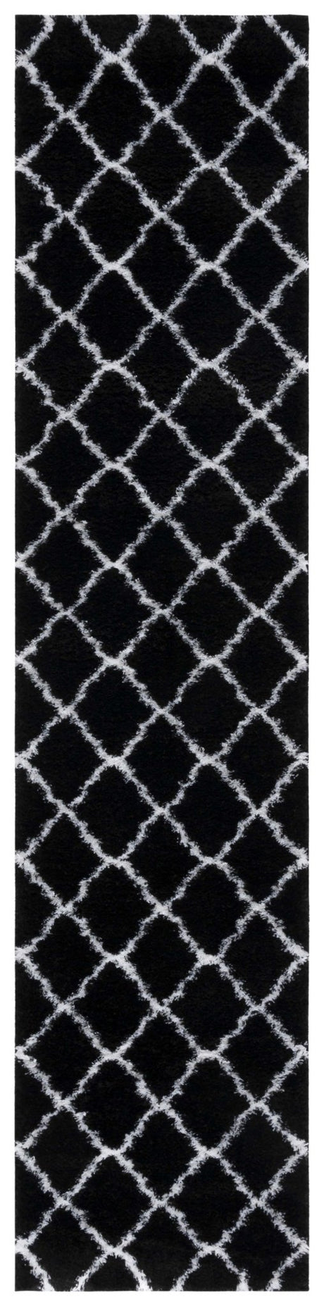 Safavieh Tahoe Shag Tho675Z Black/White Rug.