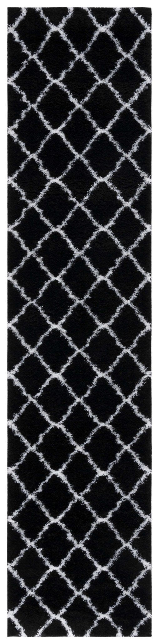Safavieh Tahoe Shag Tho675Z Black/White Rug.