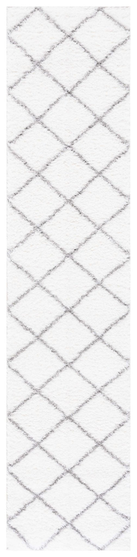 Safavieh Tahoe Shag Tho676A White/Grey Rug.
