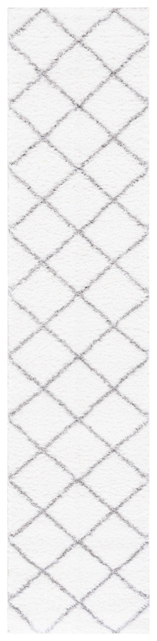 Safavieh Tahoe Shag Tho676A White/Grey Rug.
