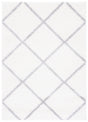 Safavieh Tahoe Shag Tho676A White/Grey Rug.
