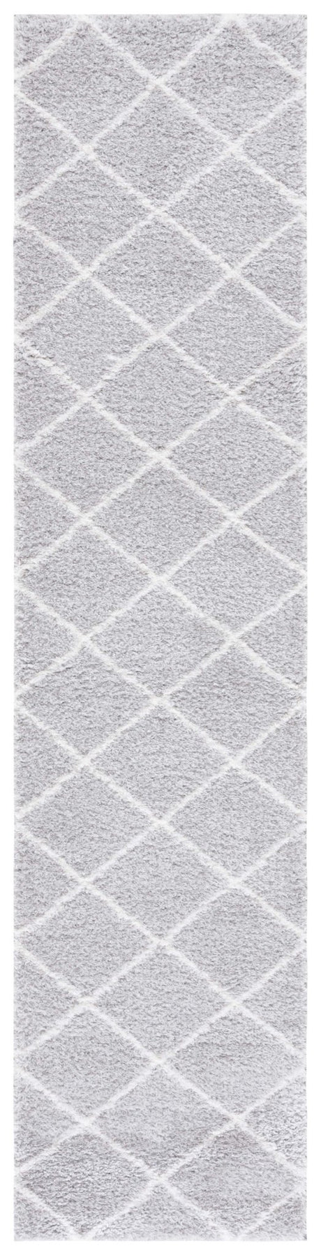 Safavieh Tahoe Shag Tho676F Light Grey/White Rug.