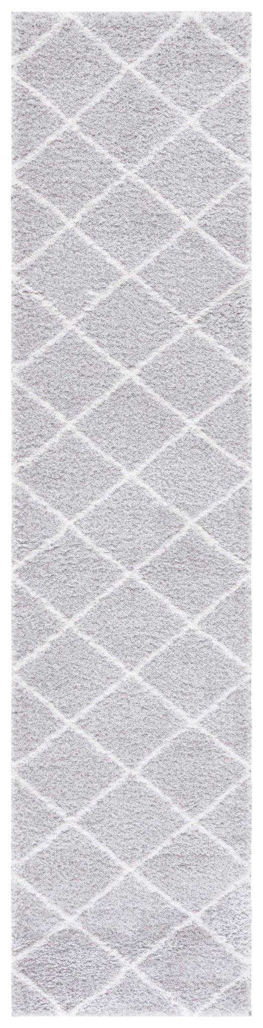 Safavieh Tahoe Shag Tho676F Light Grey/White Rug.