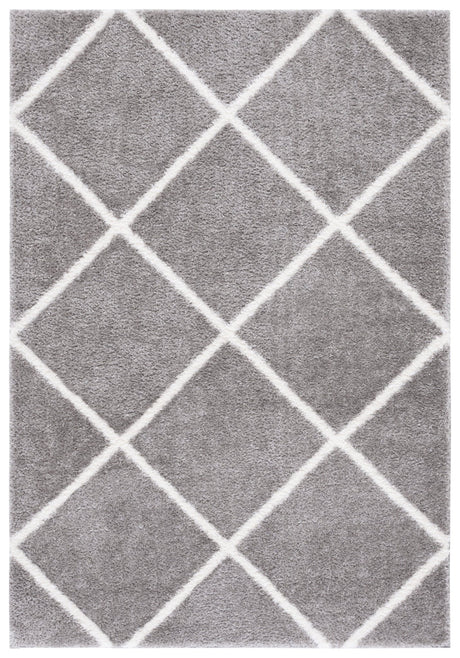 Safavieh Tahoe Shag Tho676G Grey/White Rug.