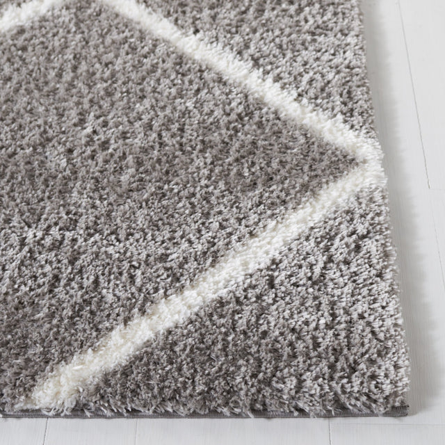 Safavieh Tahoe Shag Tho676G Grey/White Rug.