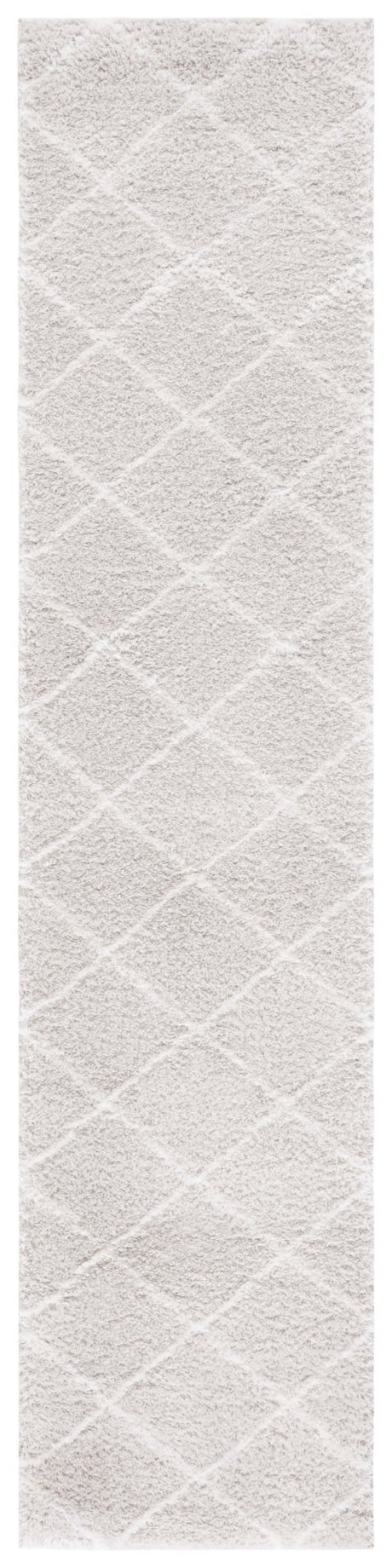 Safavieh Tahoe Shag Tho676H Silver/White Rug.