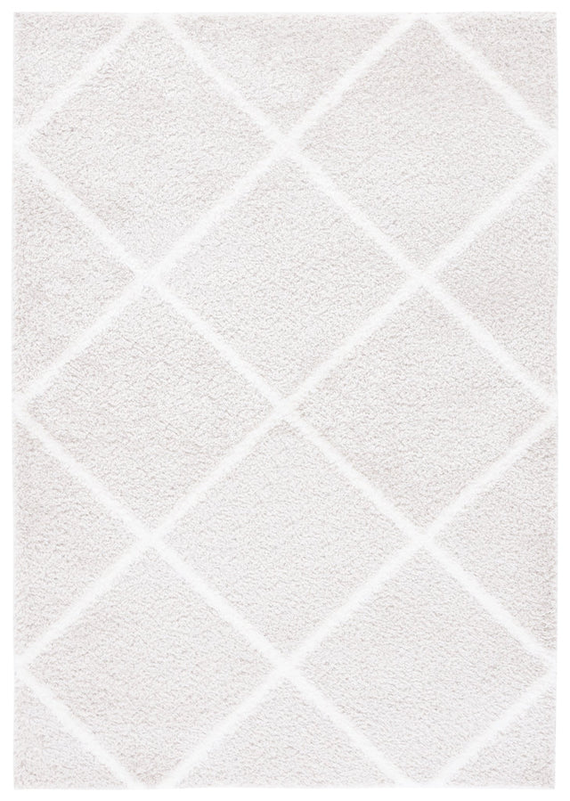 Safavieh Tahoe Shag Tho676H Silver/White Rug.