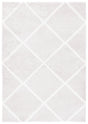 Safavieh Tahoe Shag Tho676H Silver/White Rug.