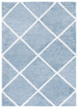 Safavieh Tahoe Shag Tho676M Blue/White Rug.