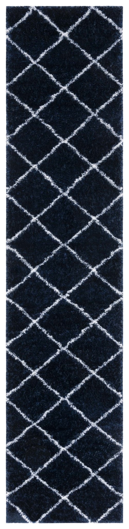 Safavieh Tahoe Shag Tho676N Navy/White Rug.