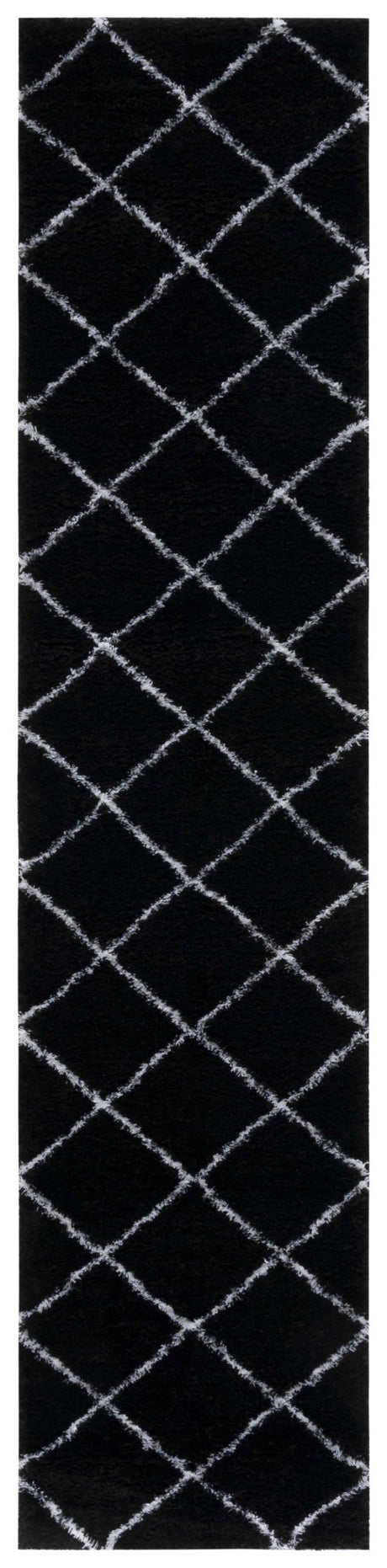 Safavieh Tahoe Shag Tho676Z Black/White Rug.