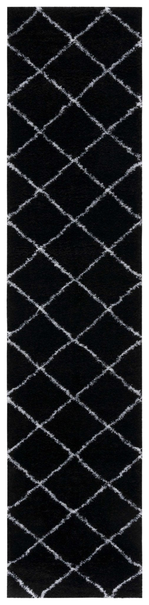Safavieh Tahoe Shag Tho676Z Black/White Rug.