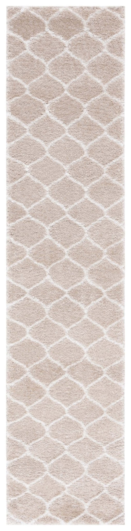 Safavieh Tahoe Shag Tho677B Beige/White Rug.