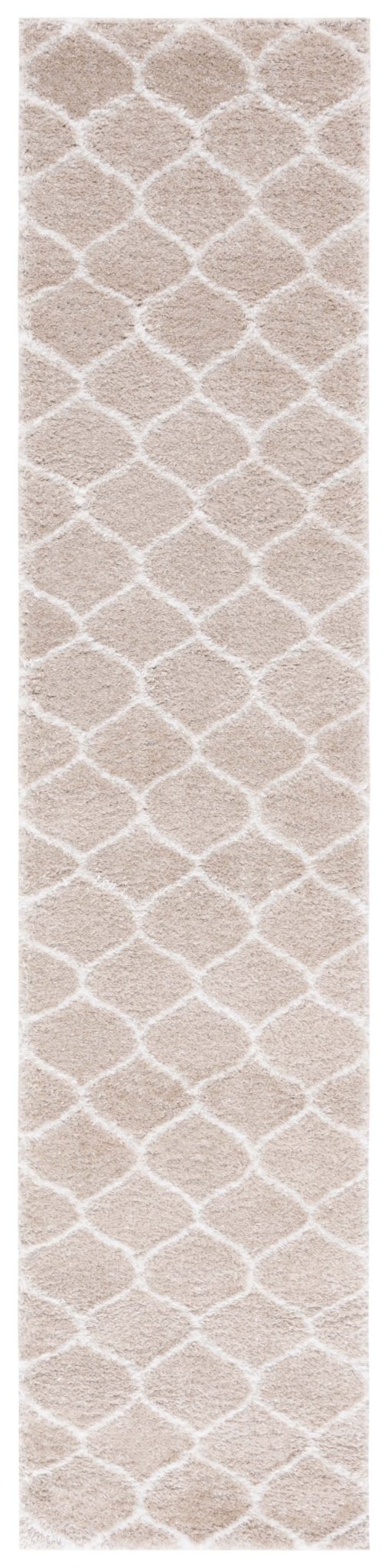 Safavieh Tahoe Shag Tho677B Beige/White Rug.