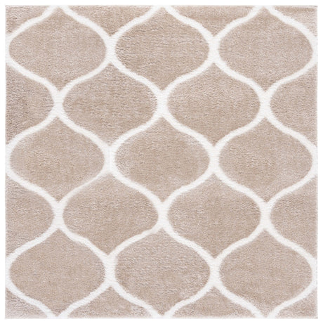 Safavieh Tahoe Shag Tho677B Beige/White Rug.